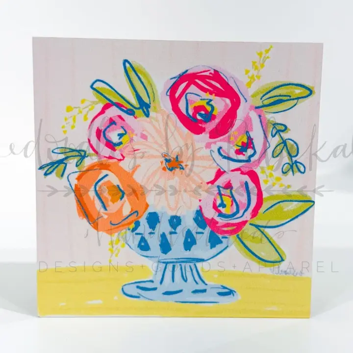 Peachy Keen 4x4 Block Shelf Sitter