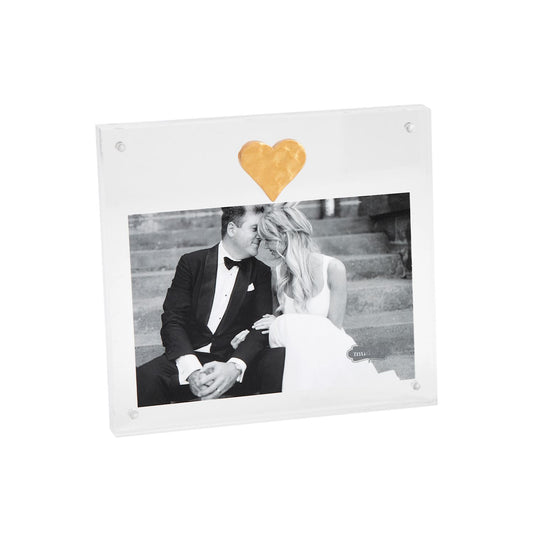 Acrylic Picture Frame with Gold Detail