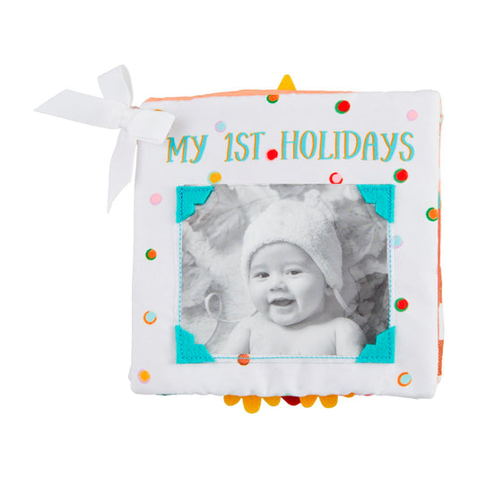 "My First Holidays" soft book with picture inserts