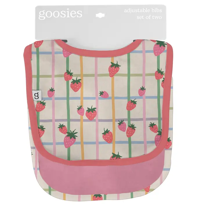 Strawberry Patch Bib Set