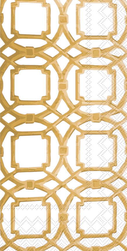 Gold Courtyard Paper Guest Towels 16/pk