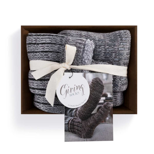 Men's Gray Giving Socks