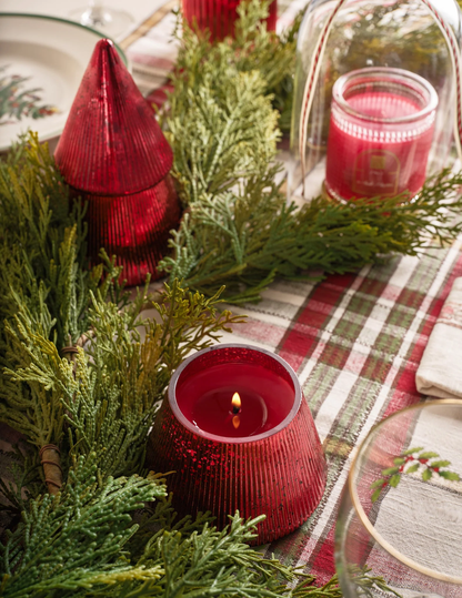 Aromatique: Glass Tree Candle - The Smell of Christmas