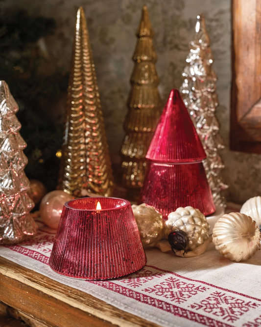 Aromatique: Glass Tree Candle - The Smell of Christmas