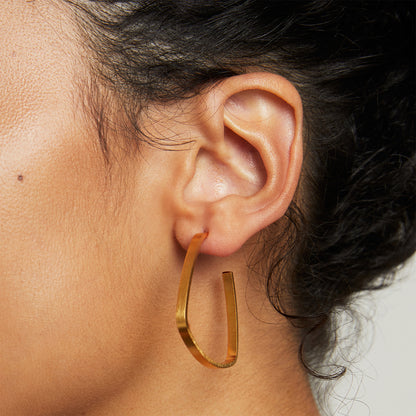 Small Square Hoops by Dean Davidson