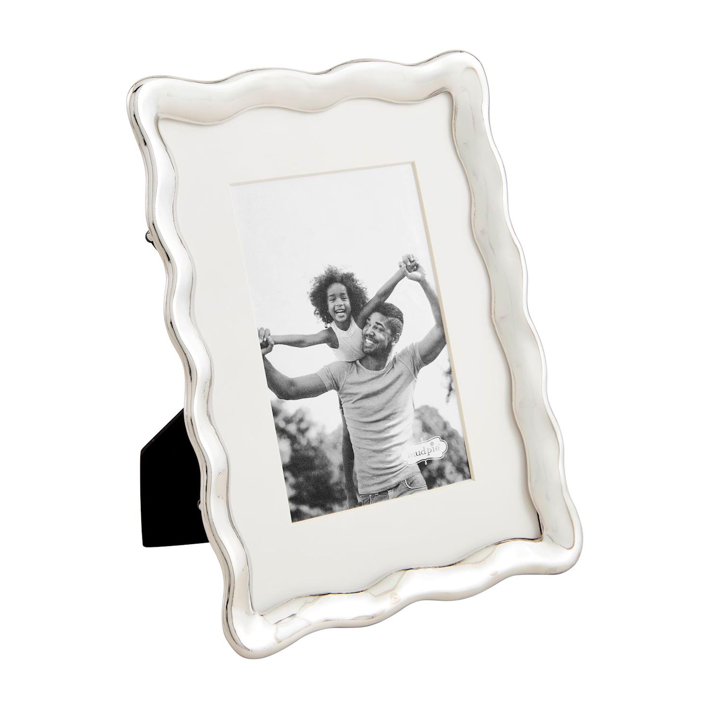 Wavy Silver Metal Frame 4x6