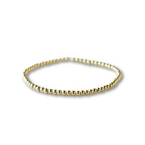 Gilded Bracelet - 3mm Smooth gold