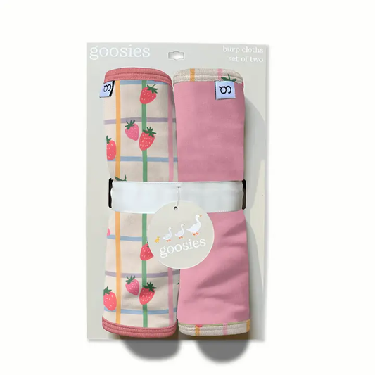 Strawberry Patch Burp Cloth Set of 2