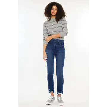 KanCan High Rise Slim Straight Jean