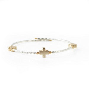 Faithful Bangle - Silver & Gold