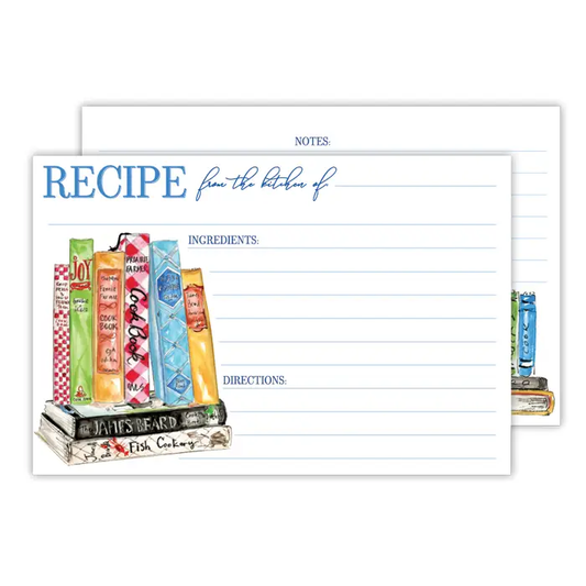 Recipe Cards: 4x6 Hand Painted Cookbooks