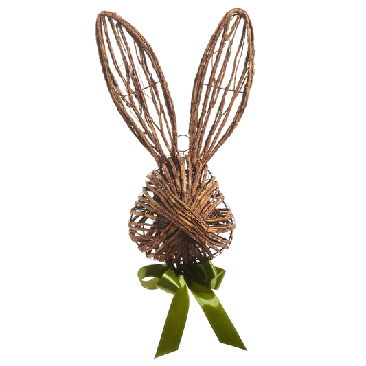 21" Open Vine Rabbit Head Door Hanger