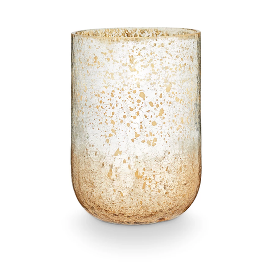 Winter White Radiant Small Glass Candle