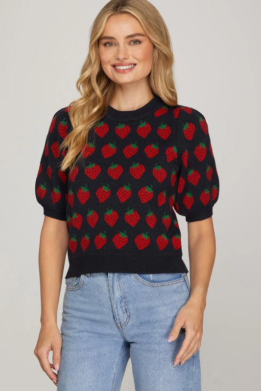 The Rosie Strawberry Sweater