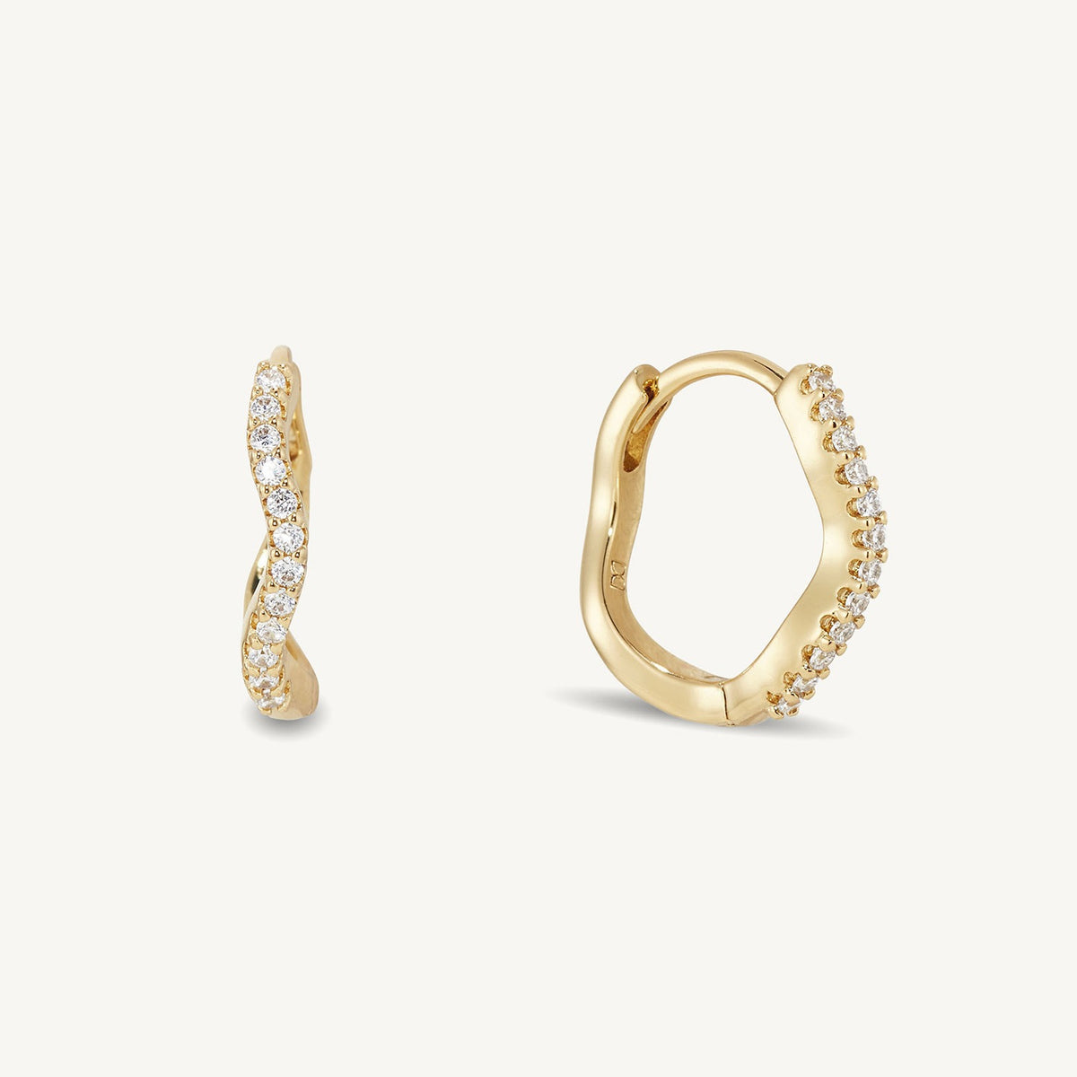Giselle Mini Huggie Hoops by Dean Davidson