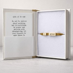 Sentiment Cord Bracelet - Pray