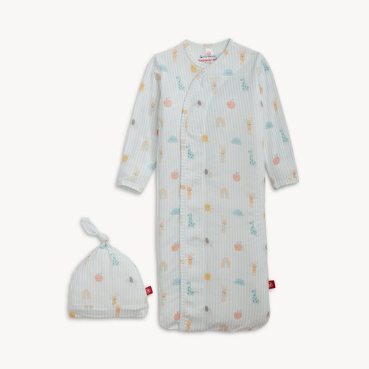 Magnetic Me - Lullaby Sky (Blue) Modal Magnetic Gown + Hat Set