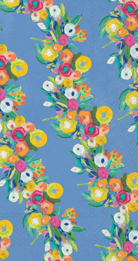 Cheerful Blossoms Garland Paper Guest Towels 16/pk