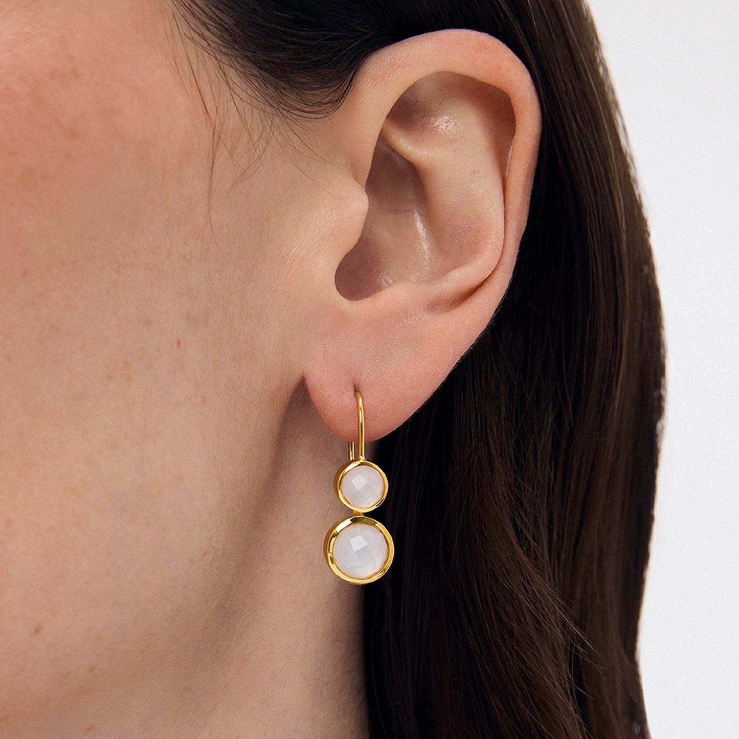 Tulum Double Droplet Earrings by Dean Davidson