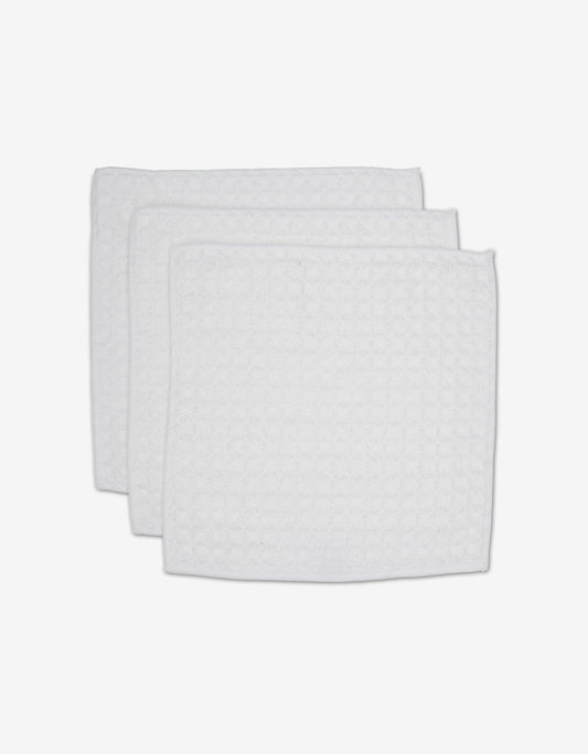 Geometry Waffle Washcloth Set of 3: