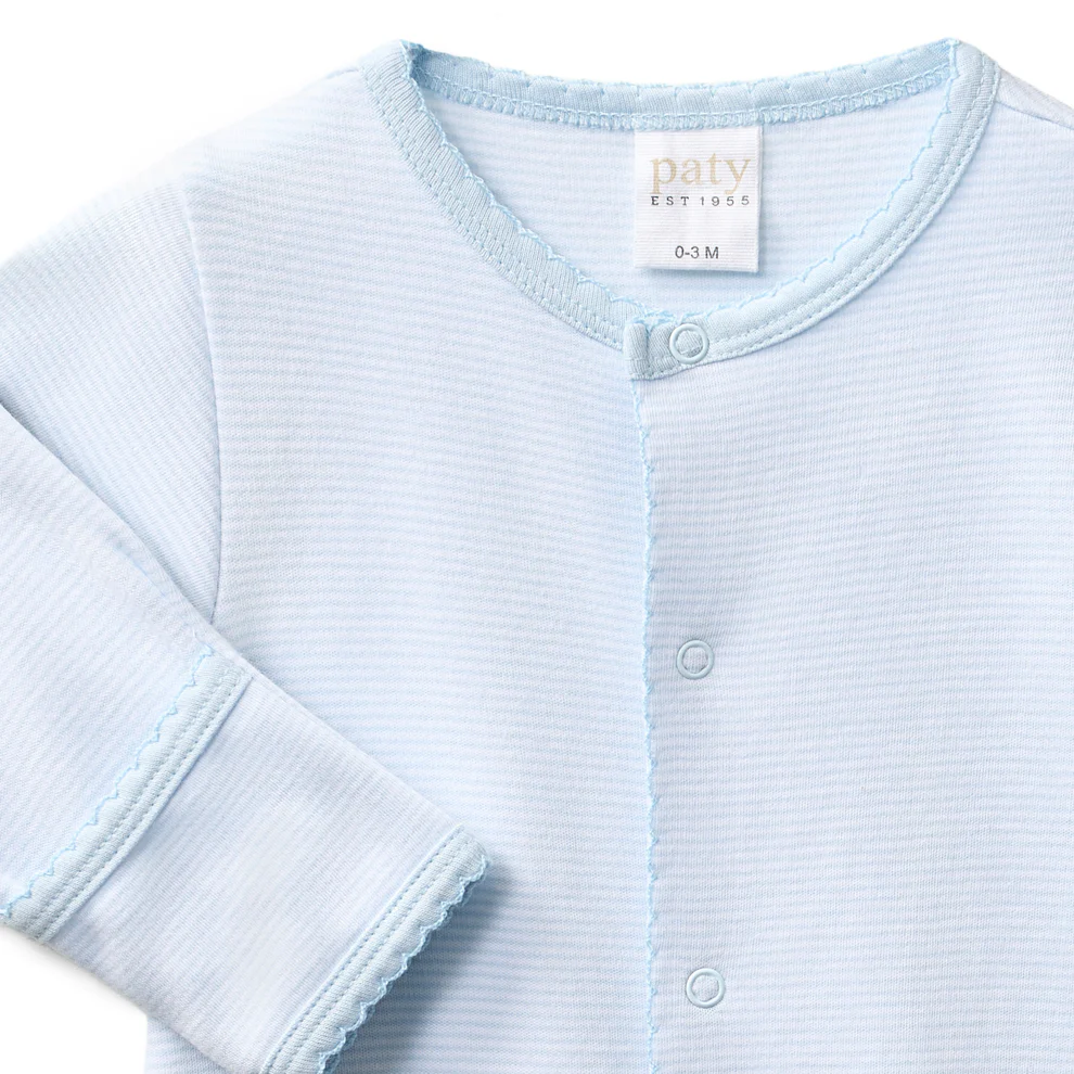 PATY: Striped Converter Blue Stripe 0-3mo