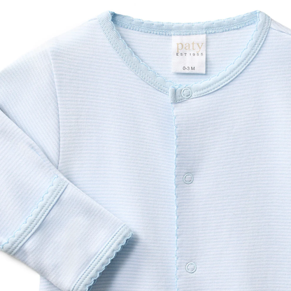 PATY: Striped Converter Blue Stripe 0-3mo