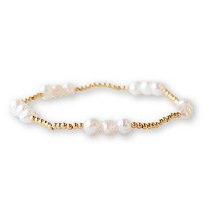 Gilded Bracelet - Trio Pearl Gold