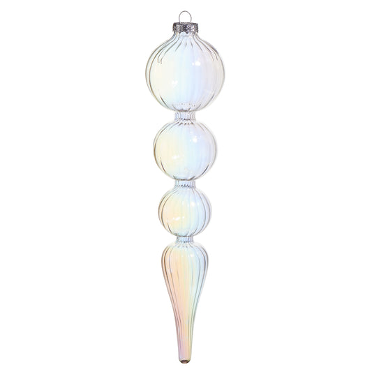 Iridescent Bubble Finial Ornament