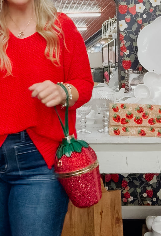 Strawberry Shaped Bag