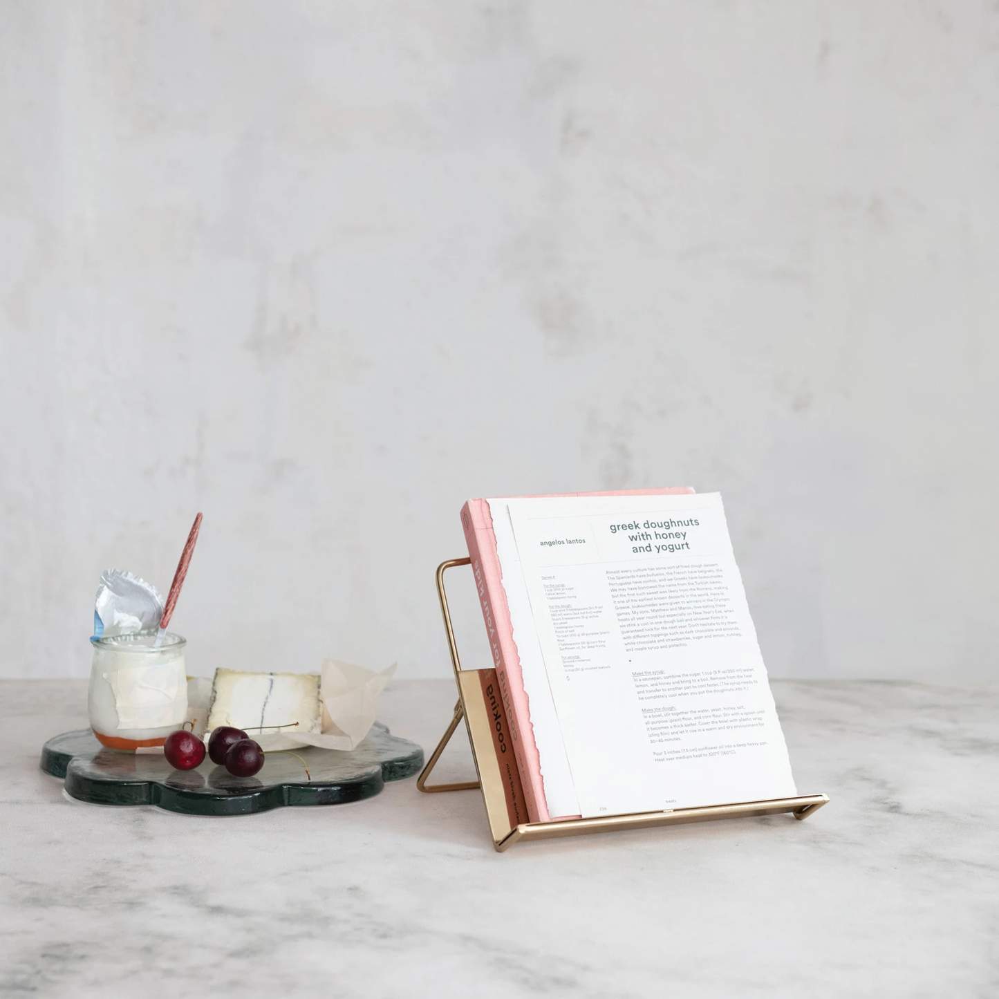 Gold Metal Standing / Folding Book Holder