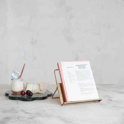 Gold Metal Standing / Folding Book Holder