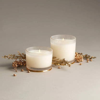 Thymes: Frasier Fir - Gilded Frosted Candle (Large)