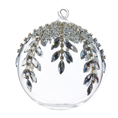 Jeweled Glass Ball Ornament