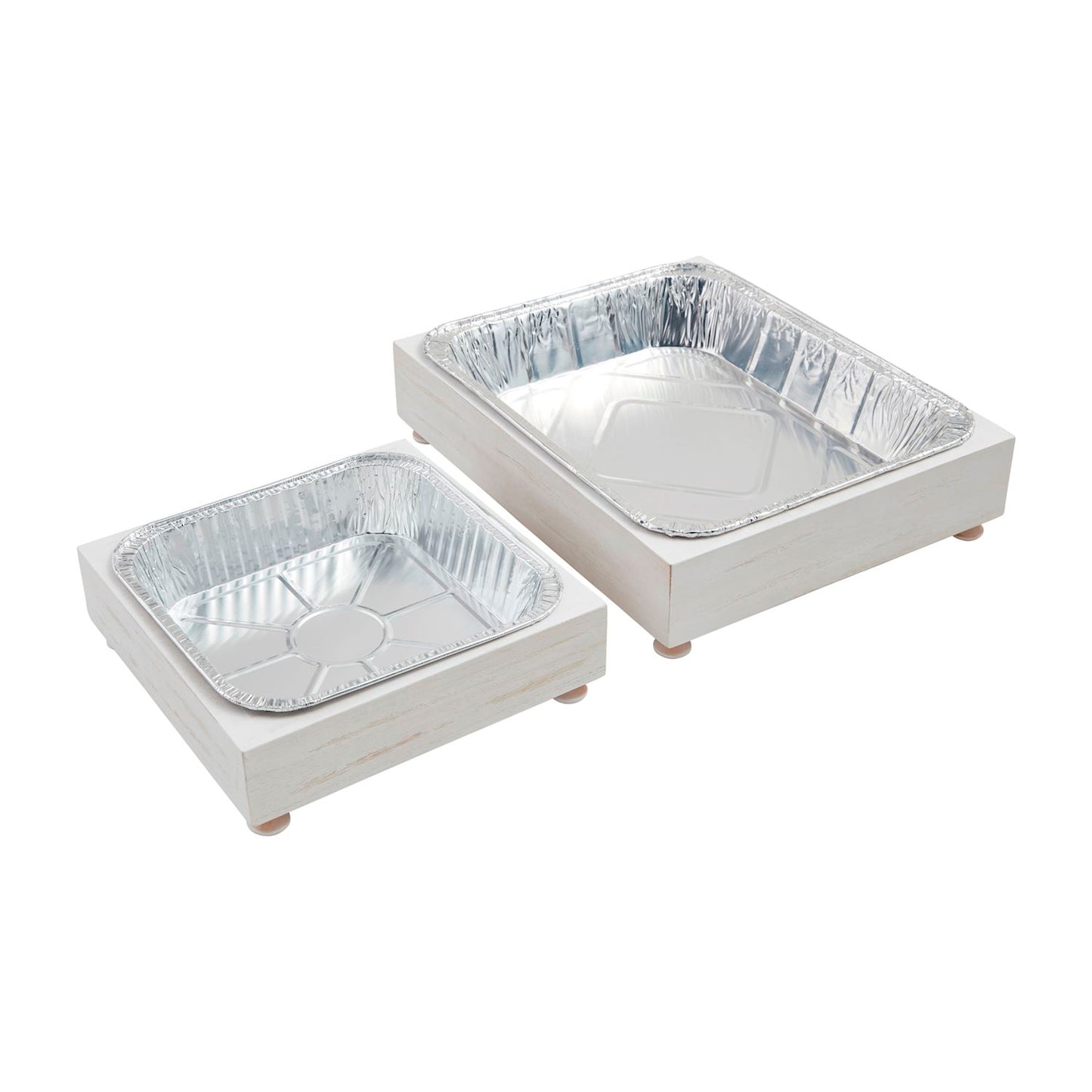 White Aluminum Pan Holder (Small)