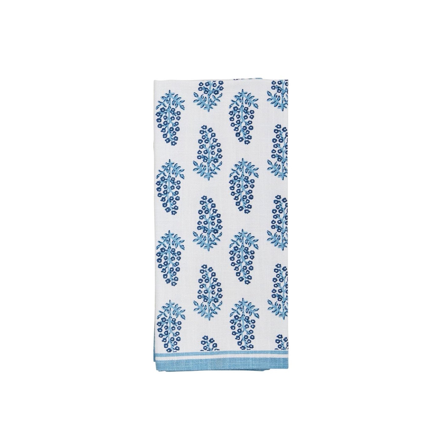 Blue & White Print Tea Towel
