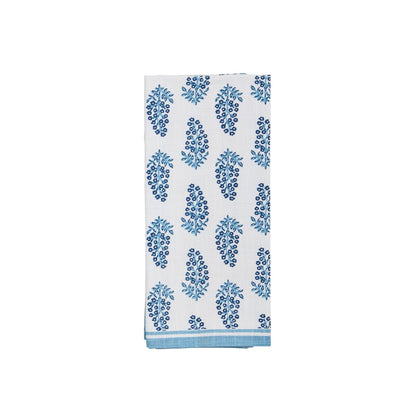 Blue & White Print Tea Towel