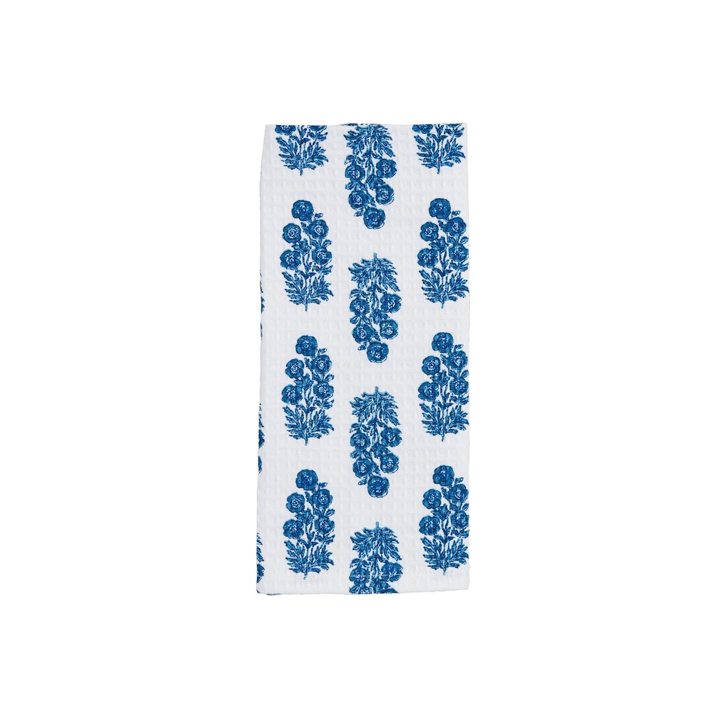 Blue & White Print Tea Towel