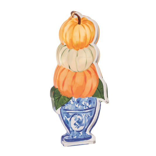 Three Pumpkin Stack Acrylic Sitter
