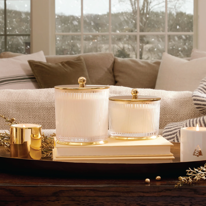 Thymes: Frasier Fir - Gilded Frosted Candle (Large)