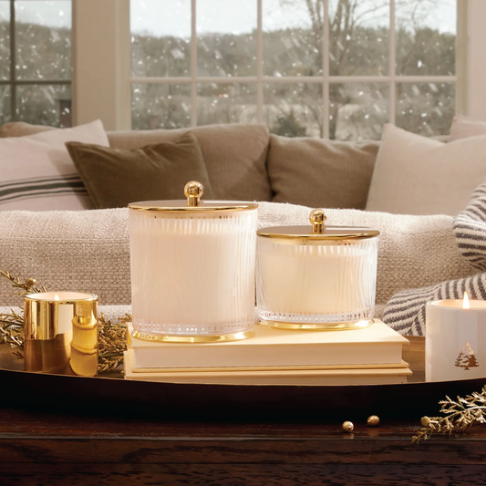 Thymes: Frasier Fir - Gilded Frosted Candle (Large)