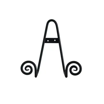Scroll Plate Rack / Easel - Black, Small