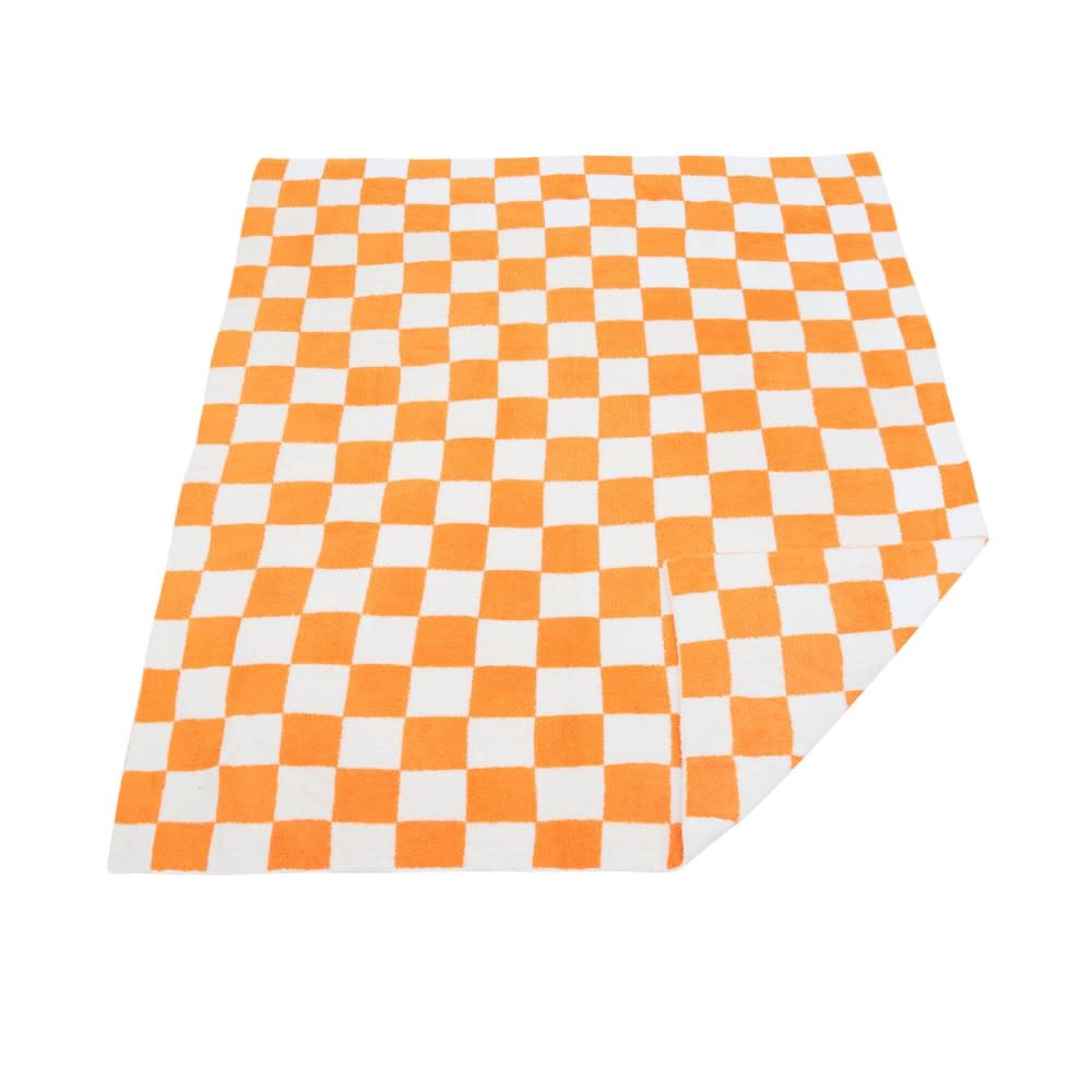 TN Checkerboard Blanket (Orange & White)