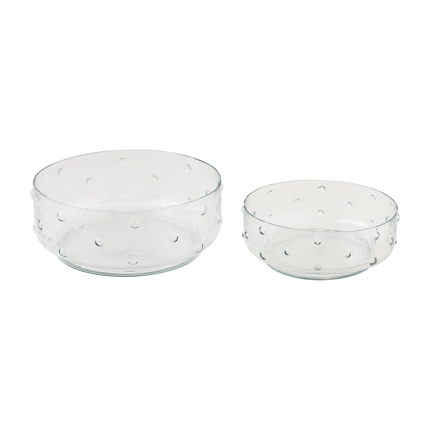 Large Glass Hobnail Bowl
