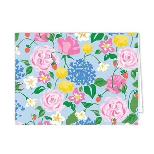Strawberry Folded Notecard Set of 10