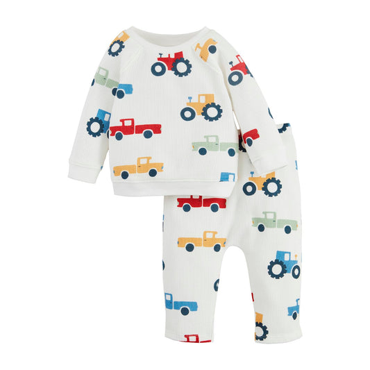 Tractor Two-Piece Sleeper Set 6-9 mo.