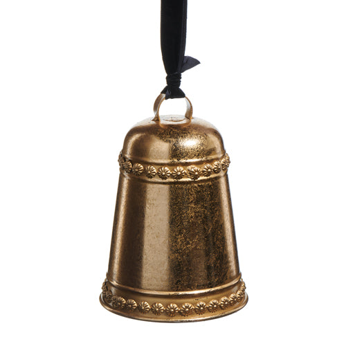 7" Gold Bell Ornament / Shelf Sitter
