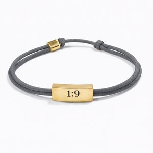 Sentiment Cord Bracelet - Joshua 1:9