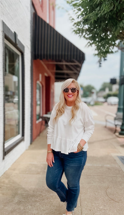 The Franela Peplum Tee