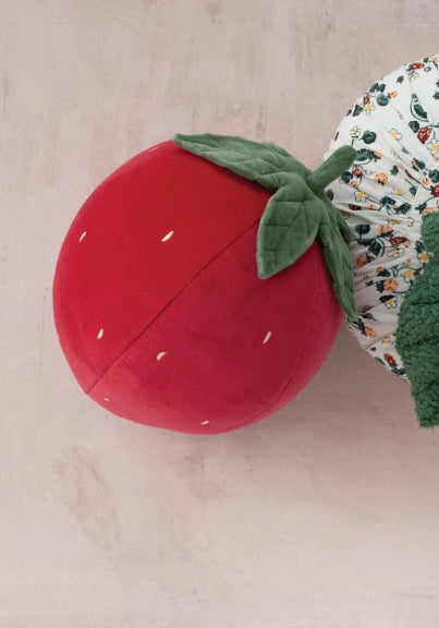 Red Velvet Strawberry Shaped Pillow