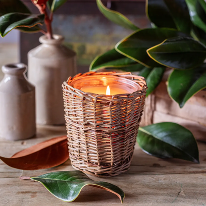 Porch View Wicker Candles